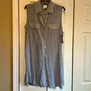 NWT • Lauren Ralph Lauren Sleeveless Cover Up• S • Style# LR0ME54